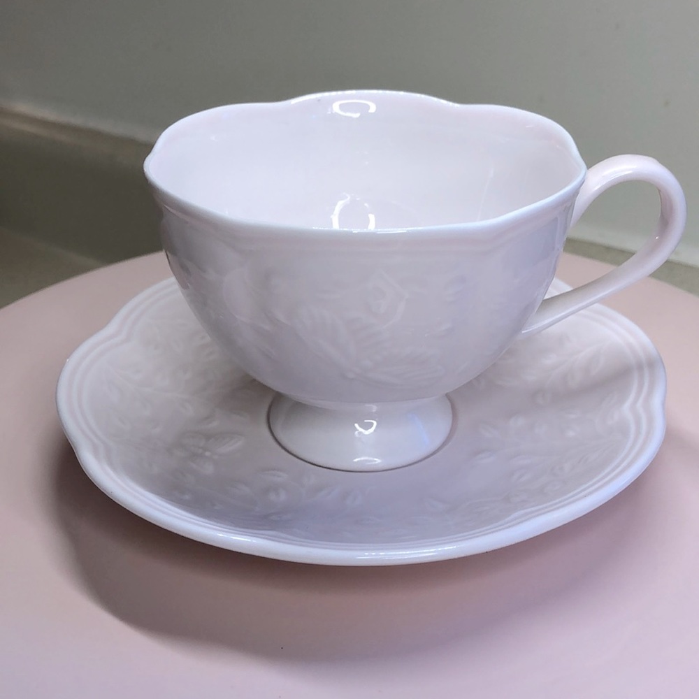 Lenox Butterfly Meadow Petal Tea cup and saucer